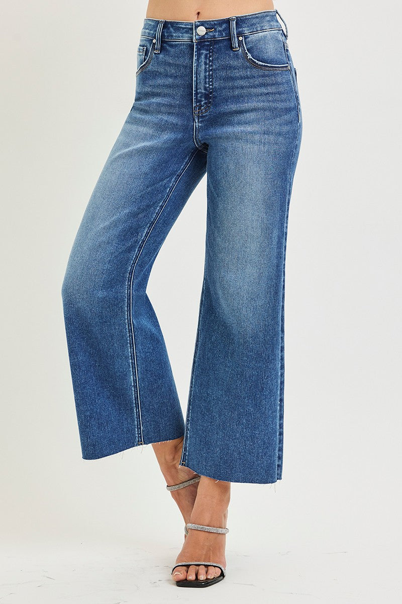 Risen Tristan High Rise Crop Wide Jeans PREORDER