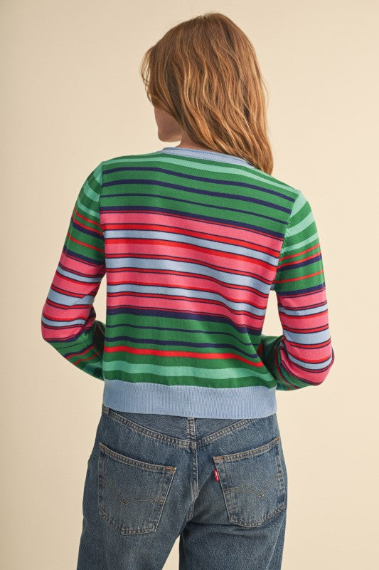 Charlie Stripe Knit Cardigan