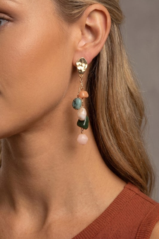 Borea Bead Cascade Earrings