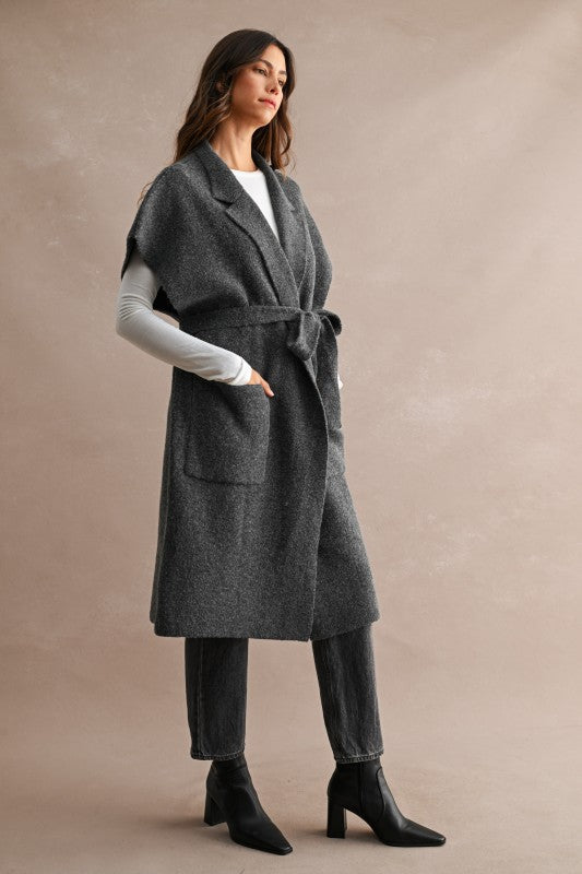 Briggs Longline Cardigan Vest