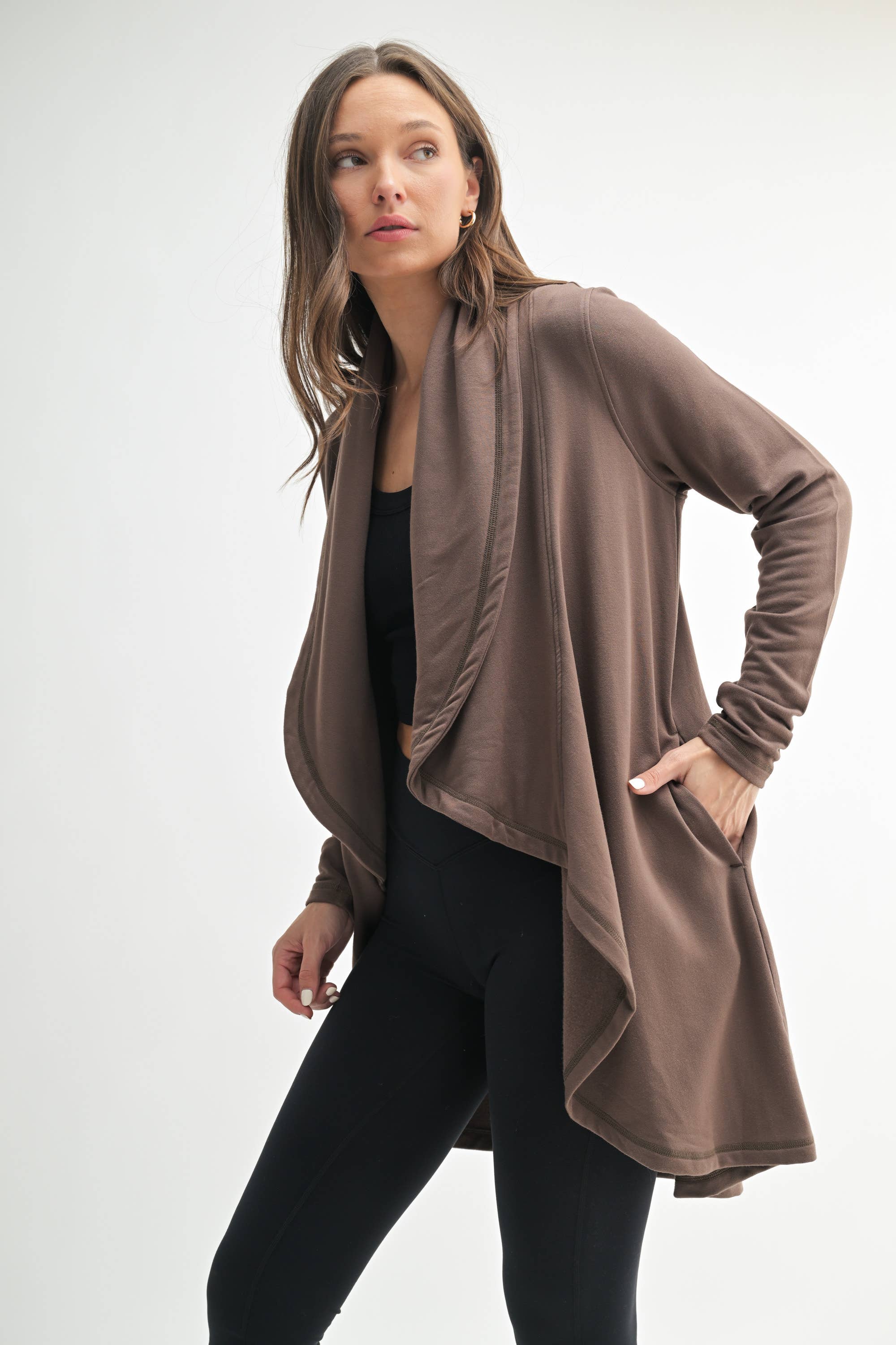 Bracks Fleece Lined Flowy Open Cardigan (3 Colors!)