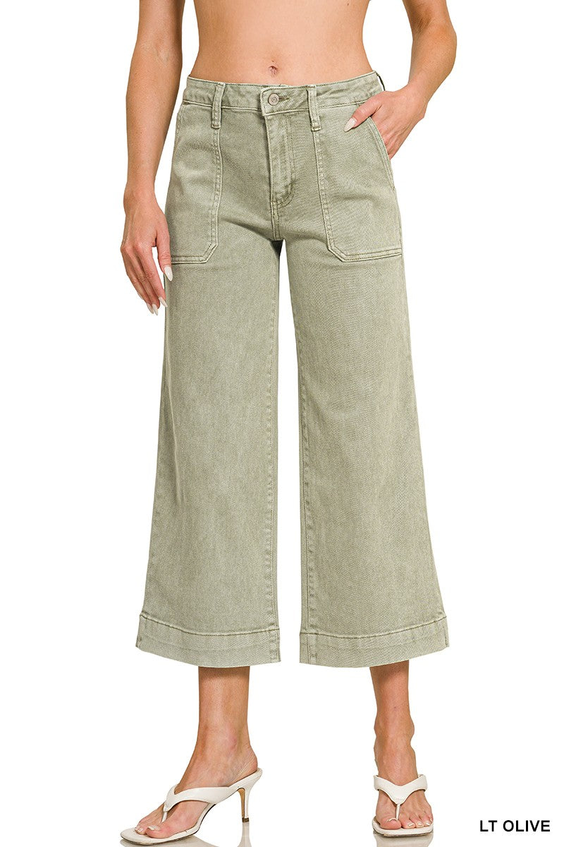 Kiersten Crop Wide Leg Pants PREORDER