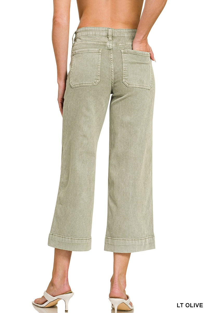 Kiersten Crop Wide Leg Pants PREORDER