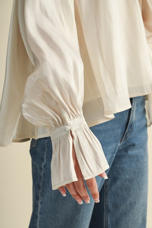 Renata Cream Blouse PREORDER