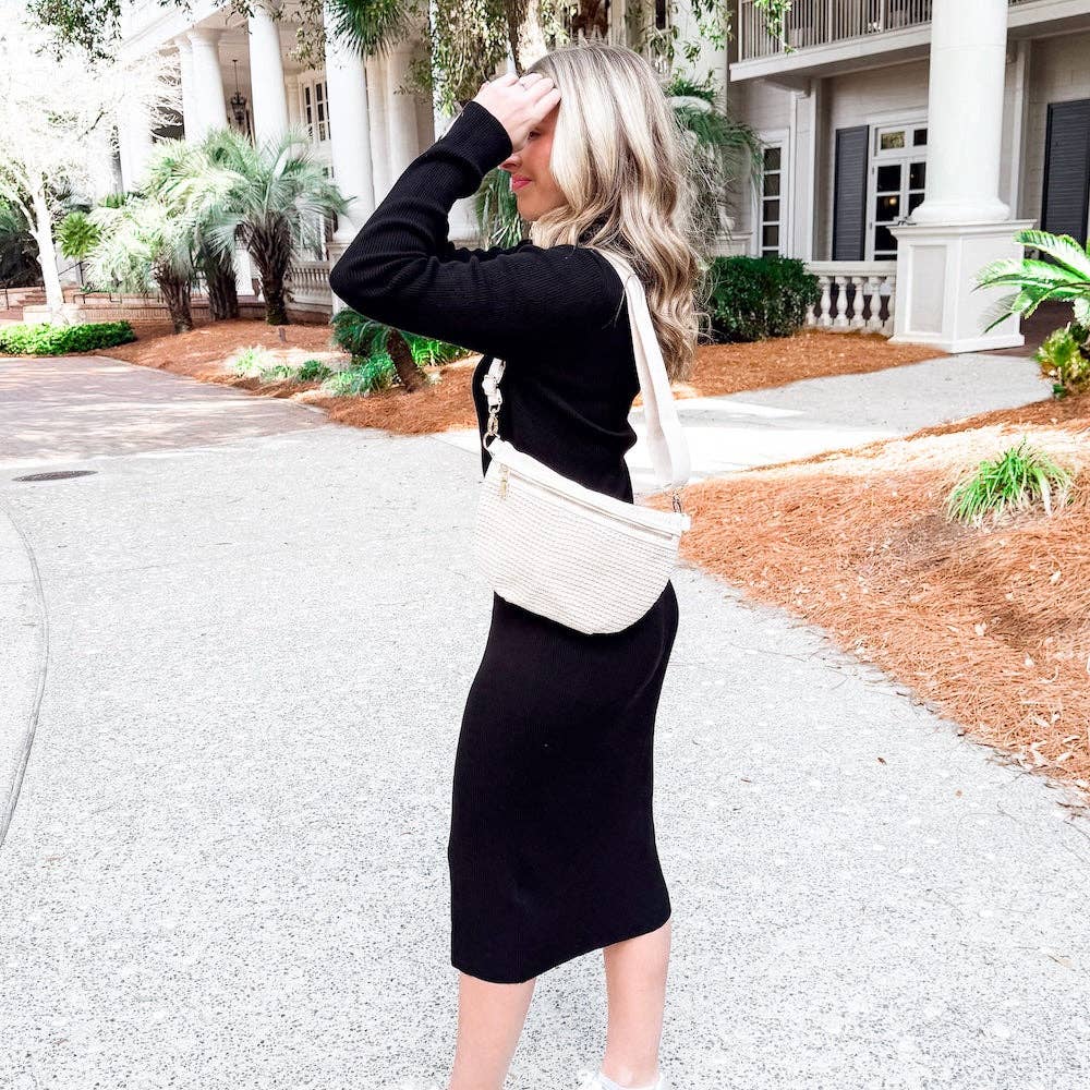 Rachel Raffia Westlyn Bum Bag