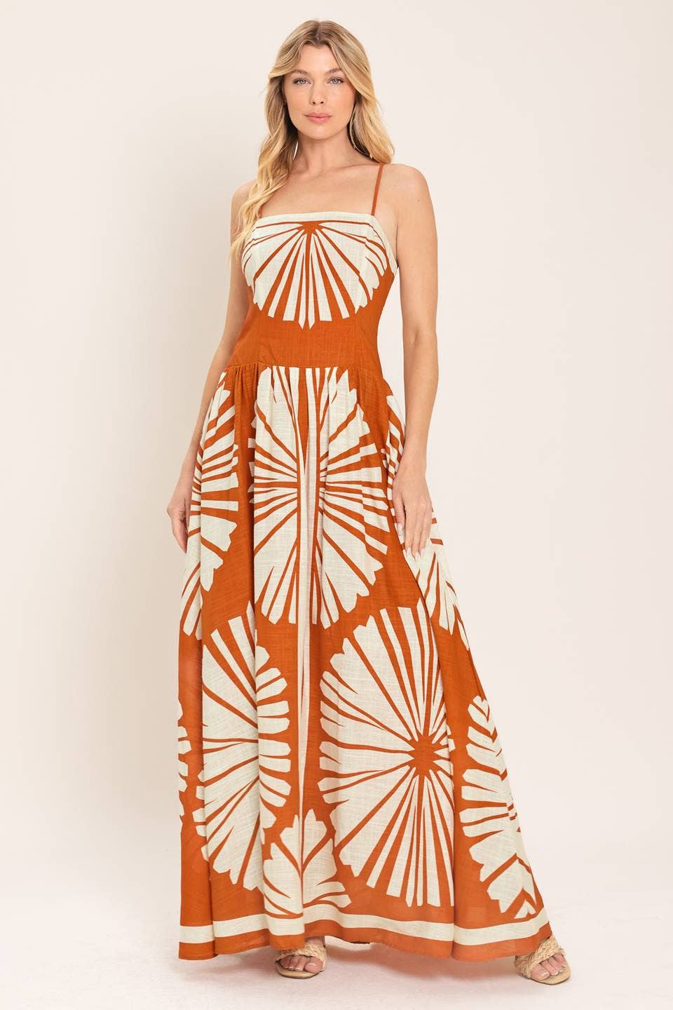Yola Print Maxi Dress