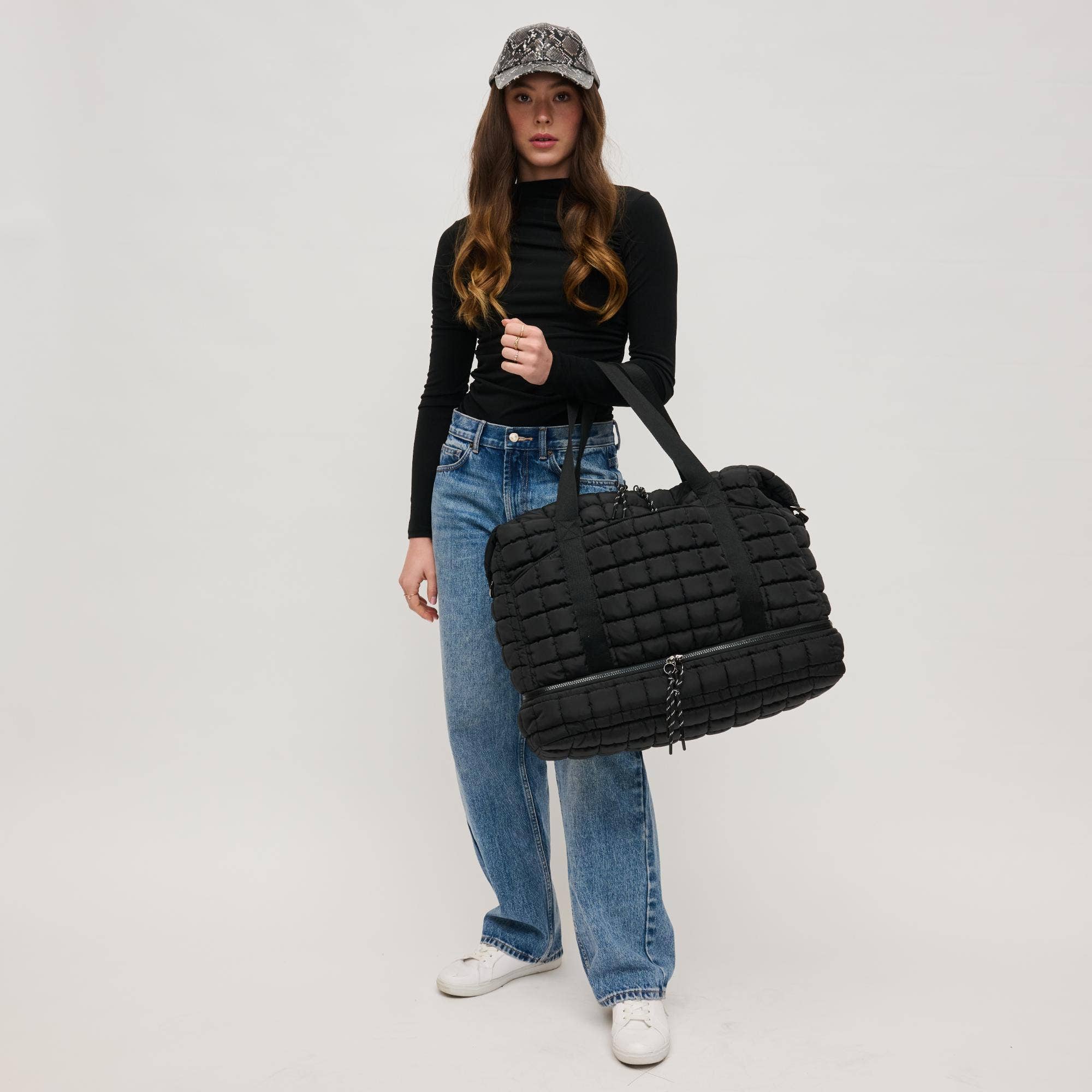 Globetrotter Quilted Nylon Puffer Travel Weekender (2 Colors!)
