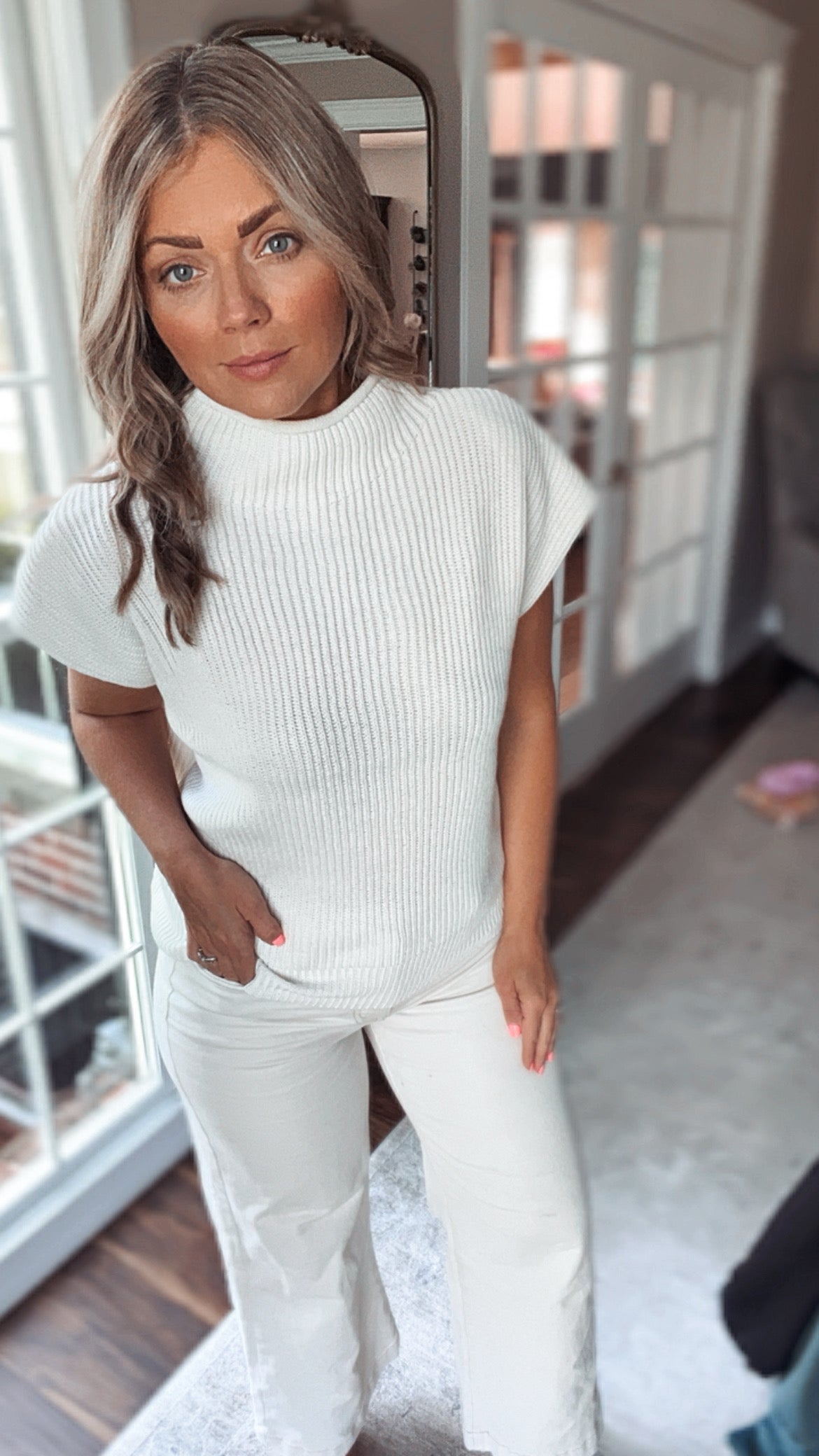 Tiffany Mock Knit Top