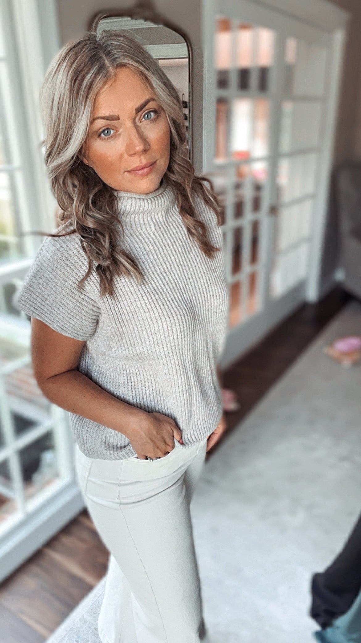 Tiffany Mock Knit Top