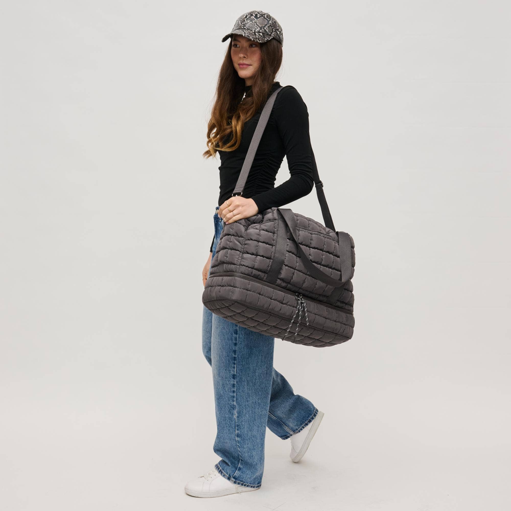 Globetrotter Quilted Nylon Puffer Travel Weekender (2 Colors!)