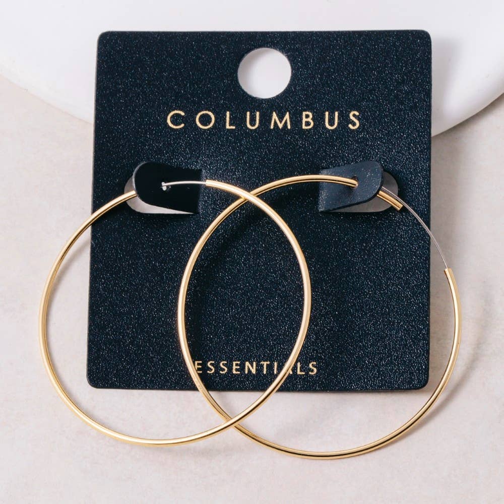 Boulie Thin Hoop Earrings