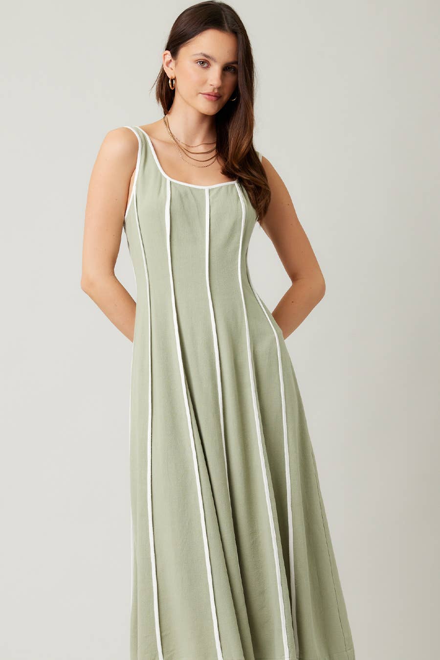 Dollie Linen Midi Dress