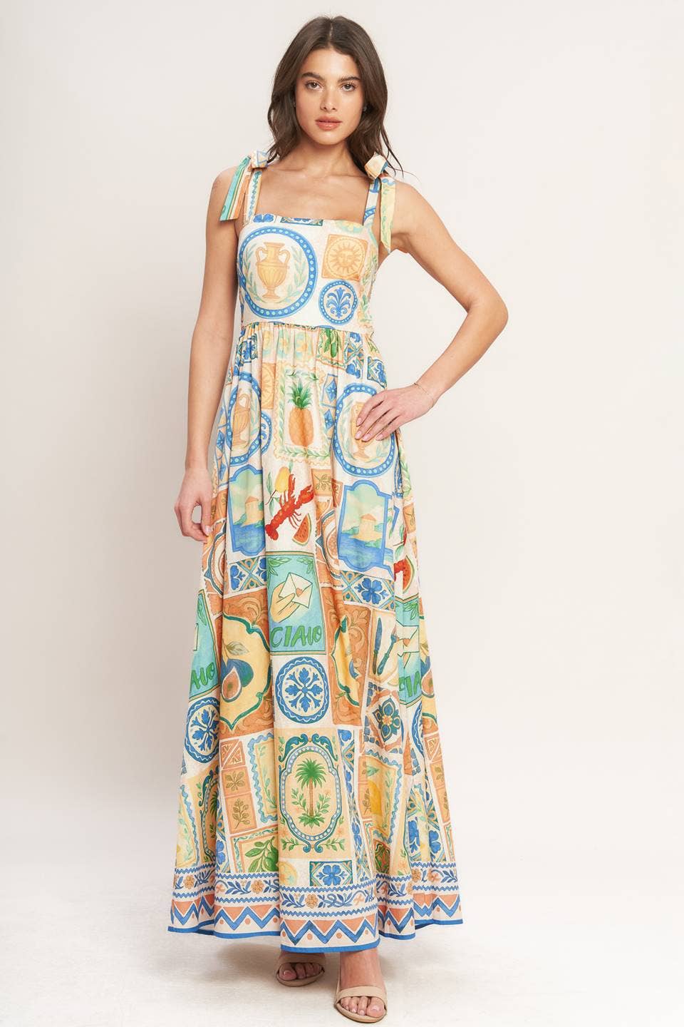 Haven Printed Maxi Dress