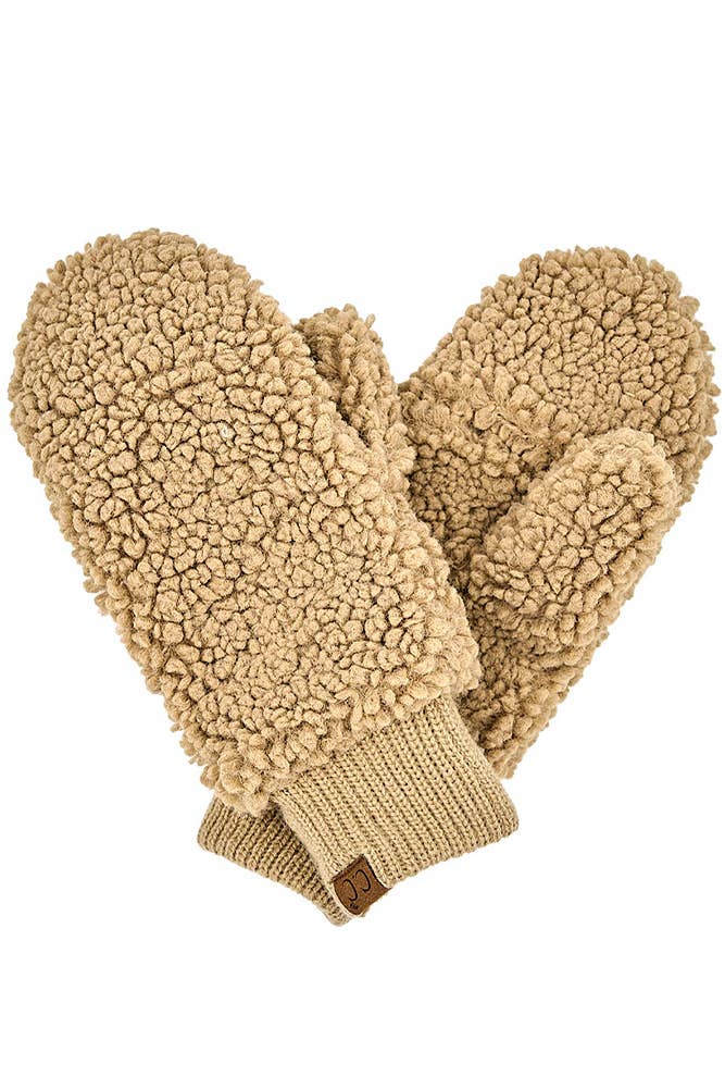 C.C Sherpa Mitten Gloves (3 Colors!)