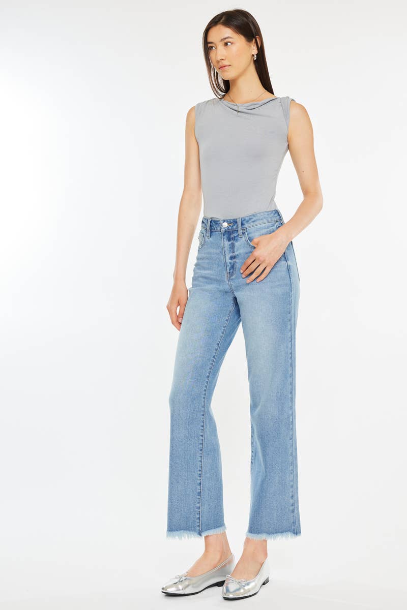 KanCan Lenni High Rise Slim Wide Leg Jeans