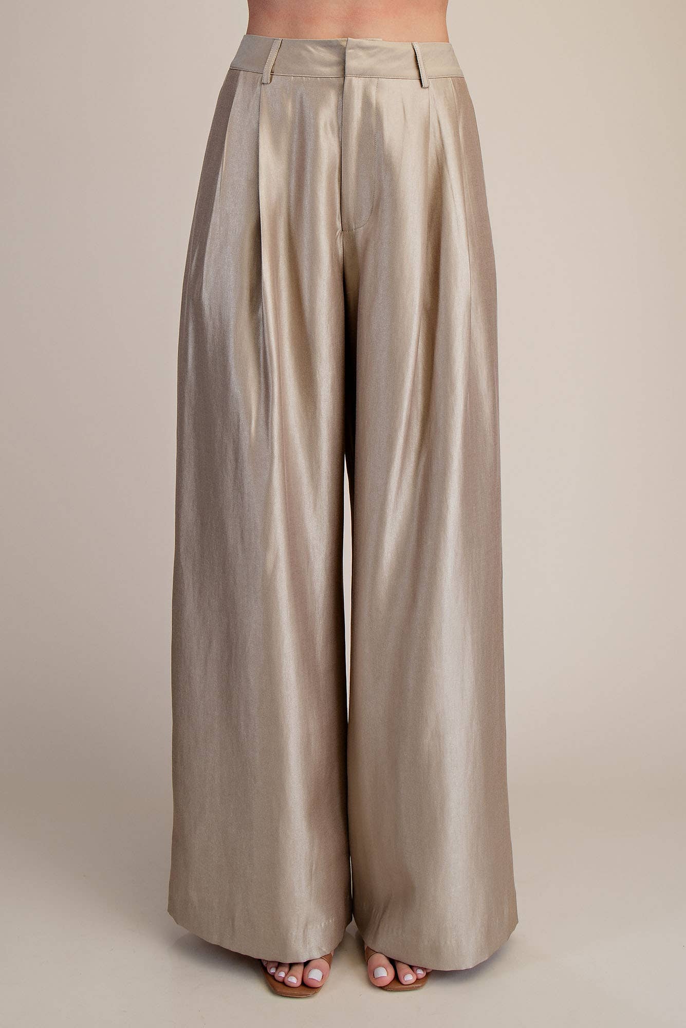Murna High-Waisted Double Pleat Pants