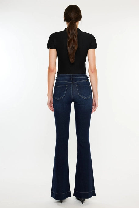 KANCAN Milli Flare Dark Denim Jeans