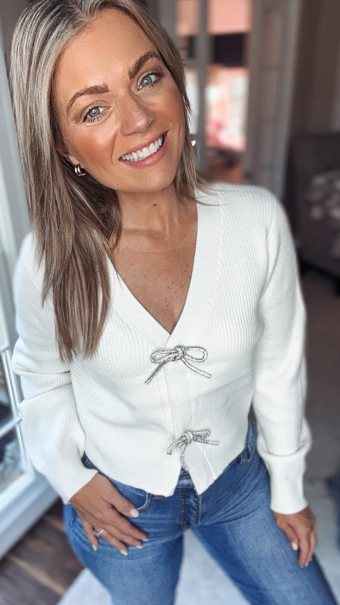 Singerly Bow Cardigan