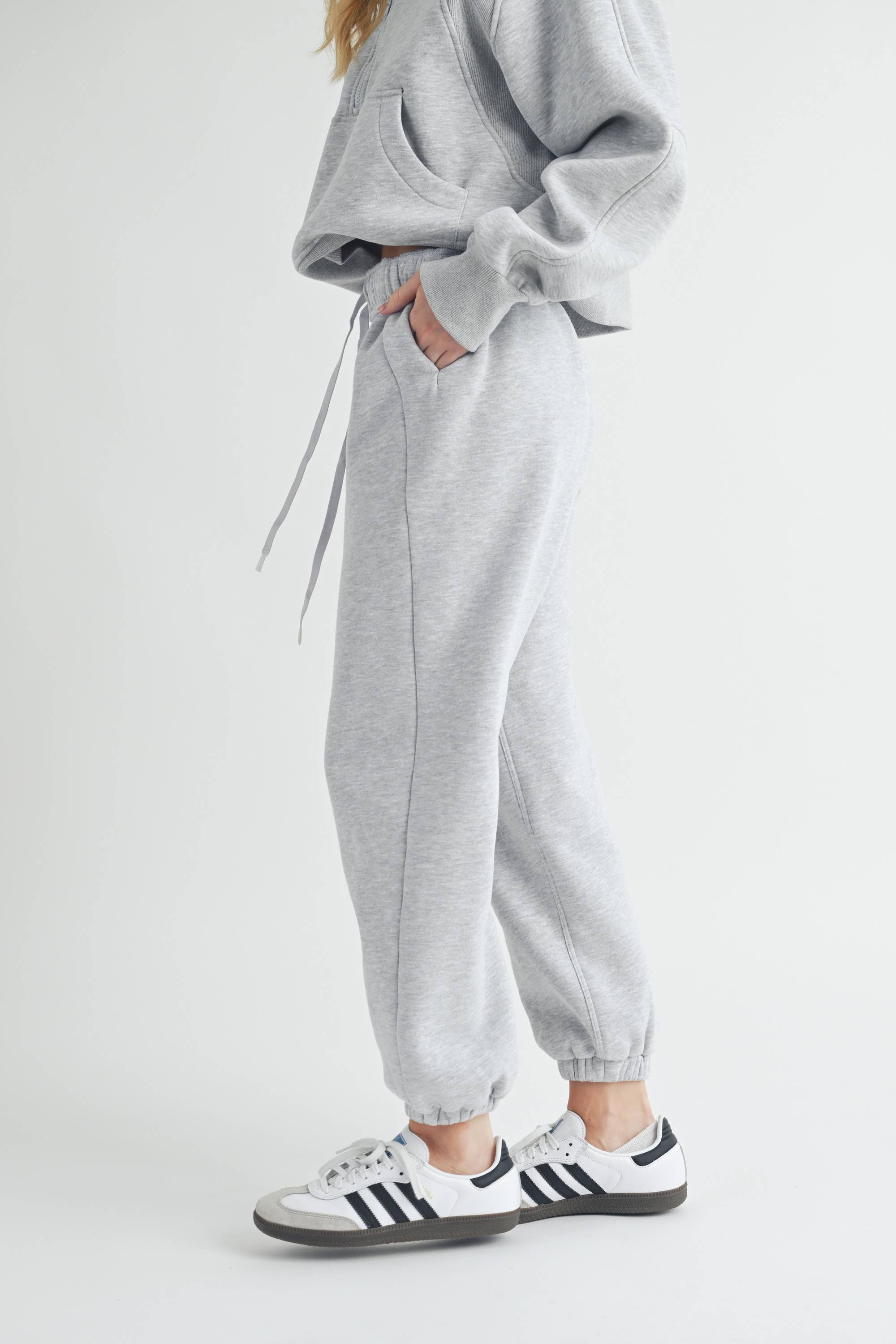 Rani Heather Grey Jogger Pants