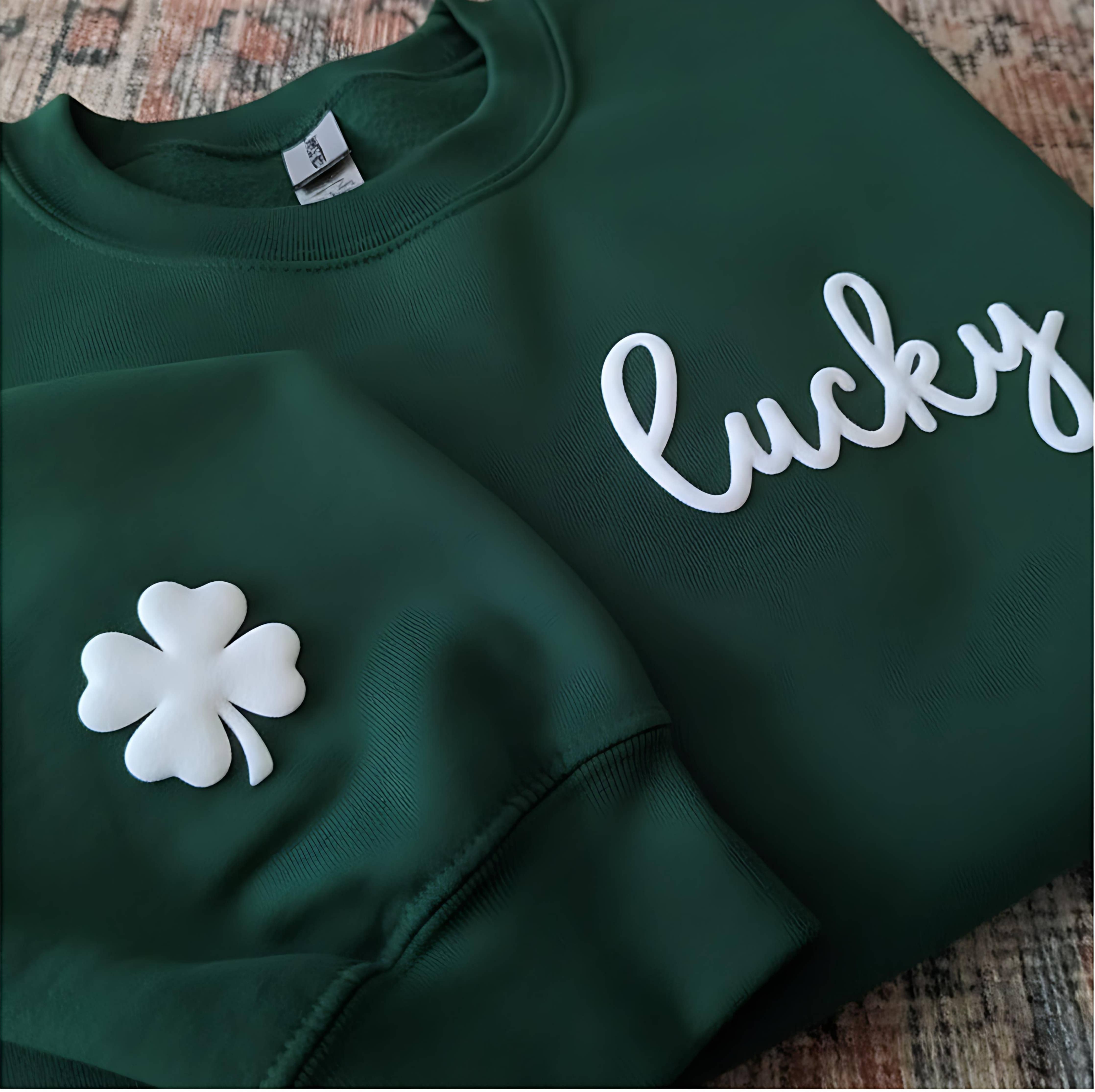Lucky Clover Sweatshirt -Large Only! FINAL SALE