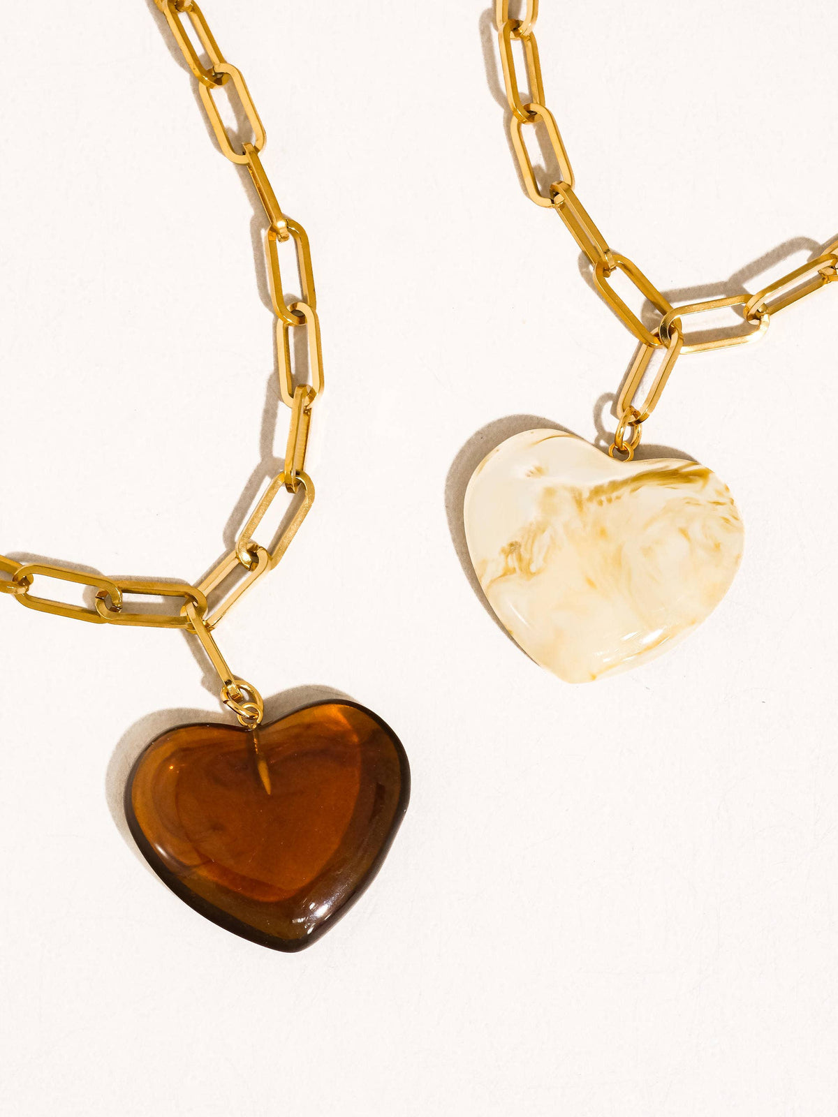 Flânerie by MAIQ Rouelle 18K Gold Non-Tarnish Heart Chain Necklace