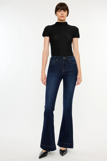 KANCAN Milli Flare Dark Denim Jeans