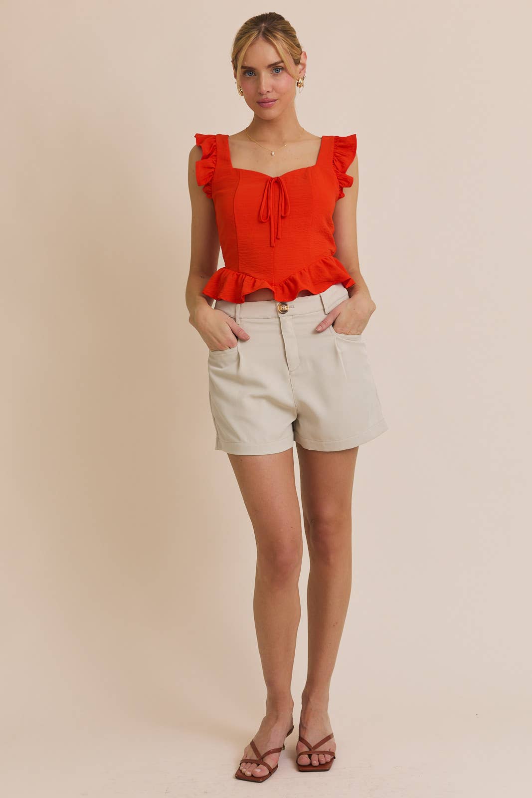 Golden Ruffle Top PREORDER