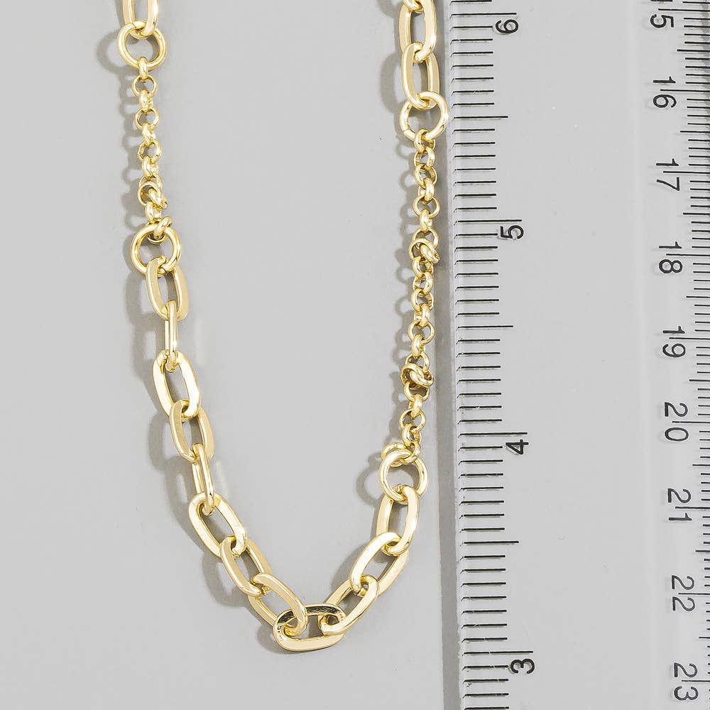 Asha Mixed Link Chain Necklace