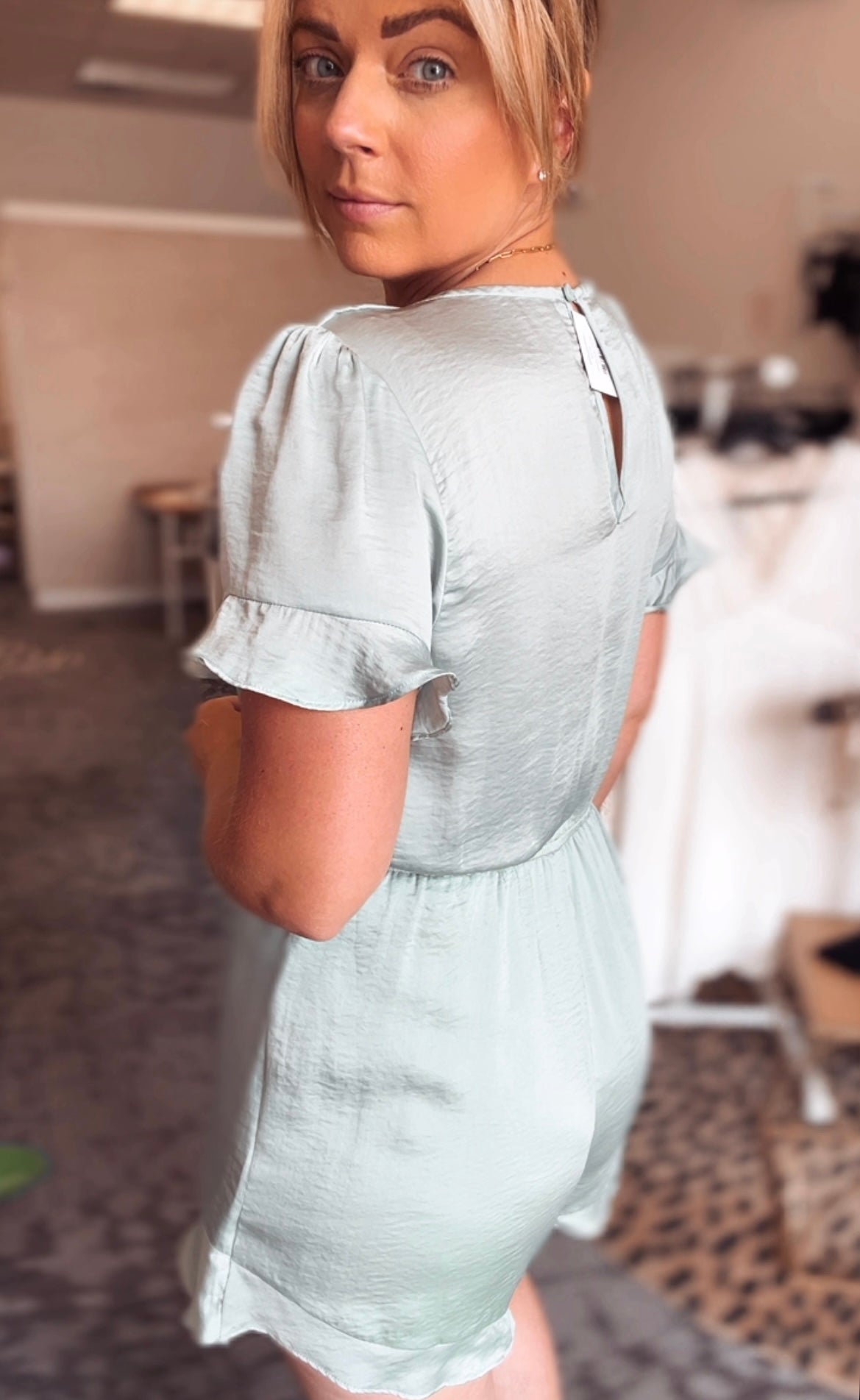 Allessia Satin Romper FINAL SALE