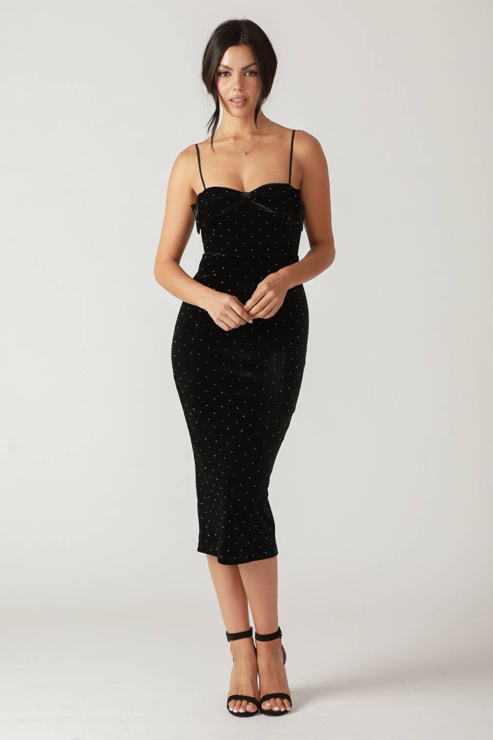 Vicki Velvet Midi Dress FINAL SALE