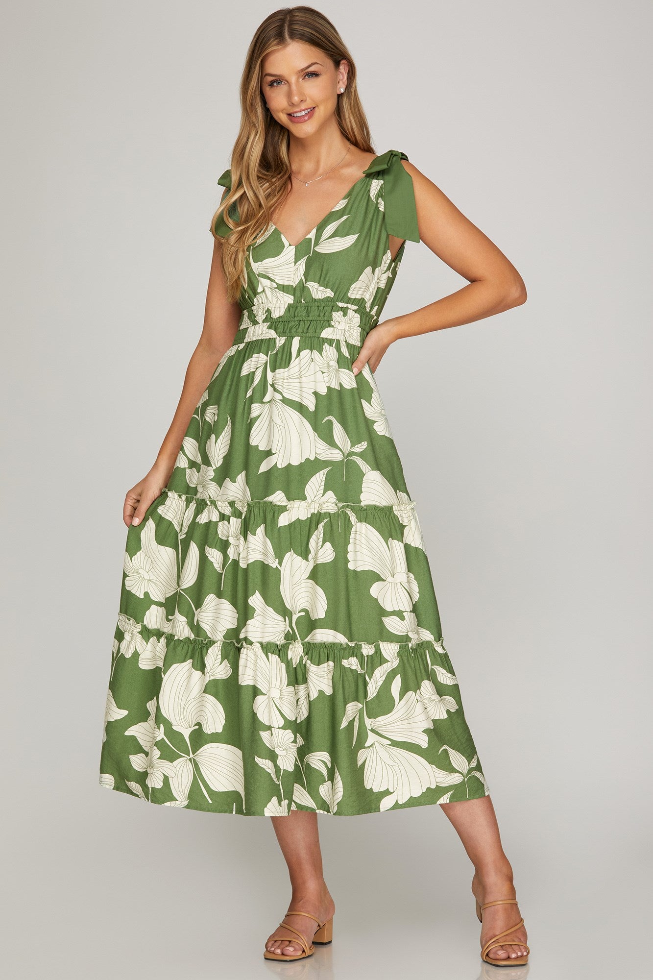 Vereta Floral Midi Dress PREORDER