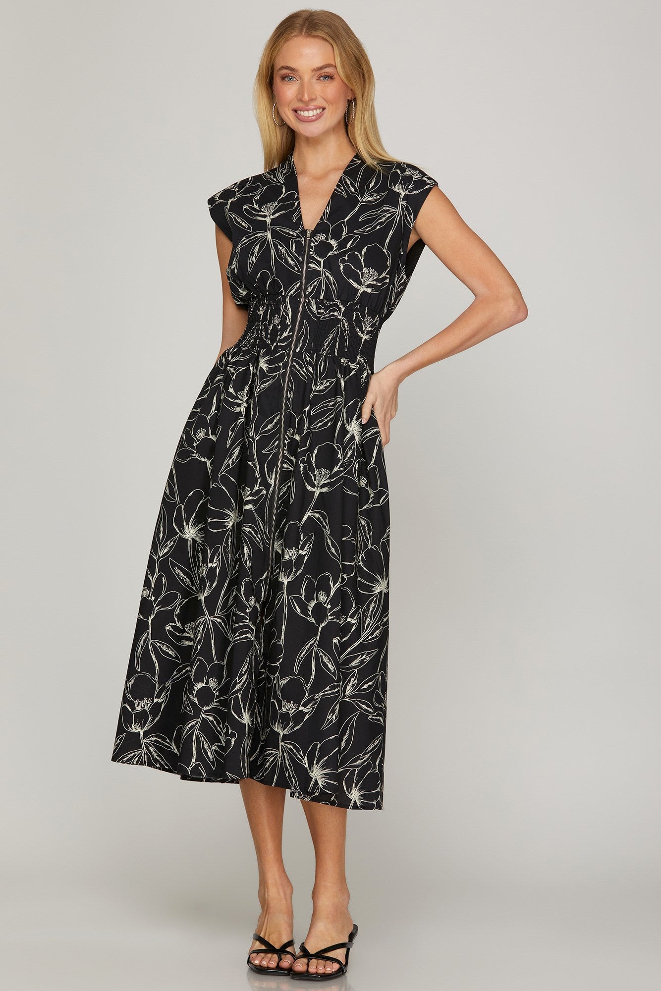 Vonda Floral Midi Dress PREORDER