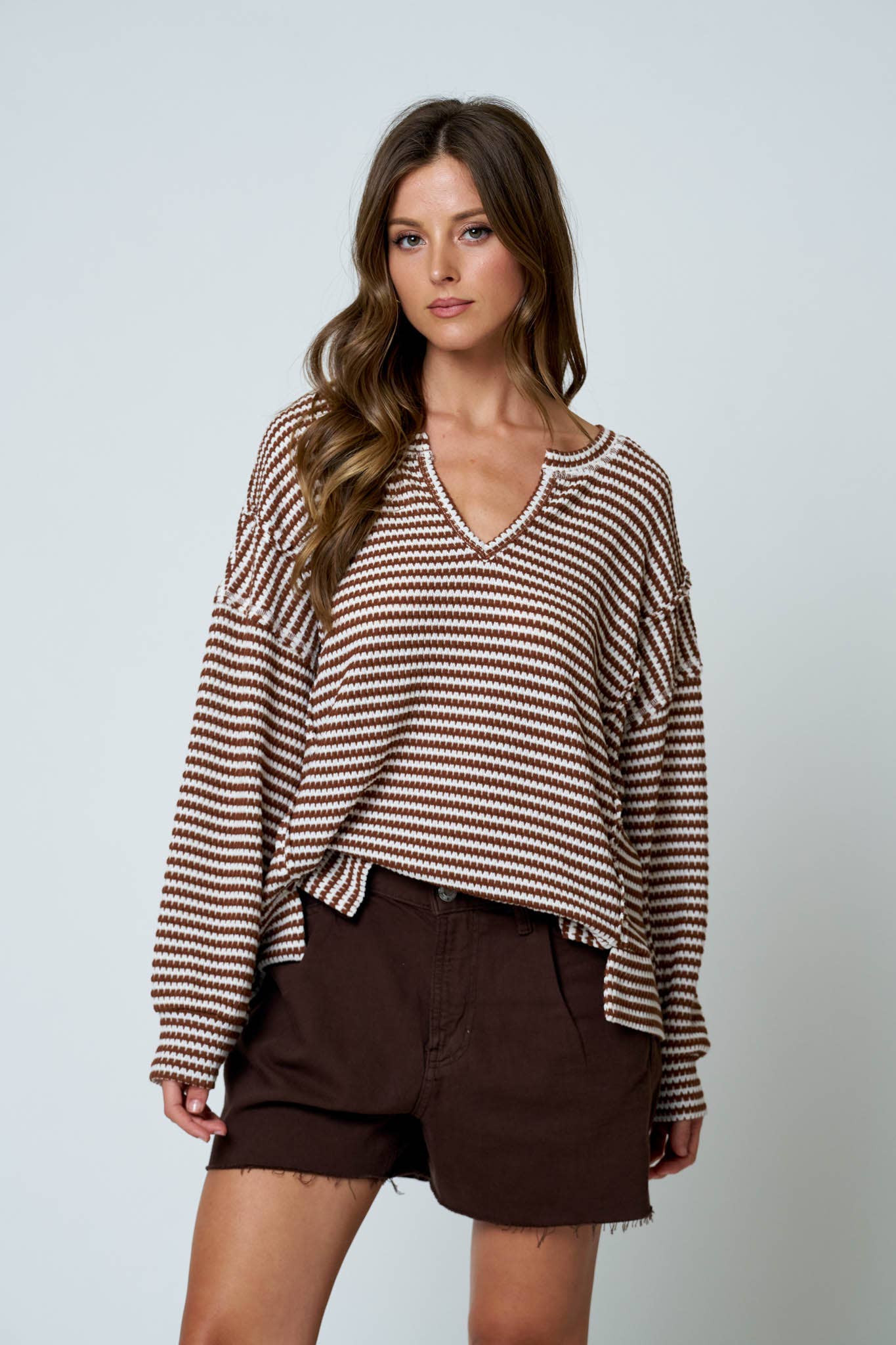 Anji Stripe Top