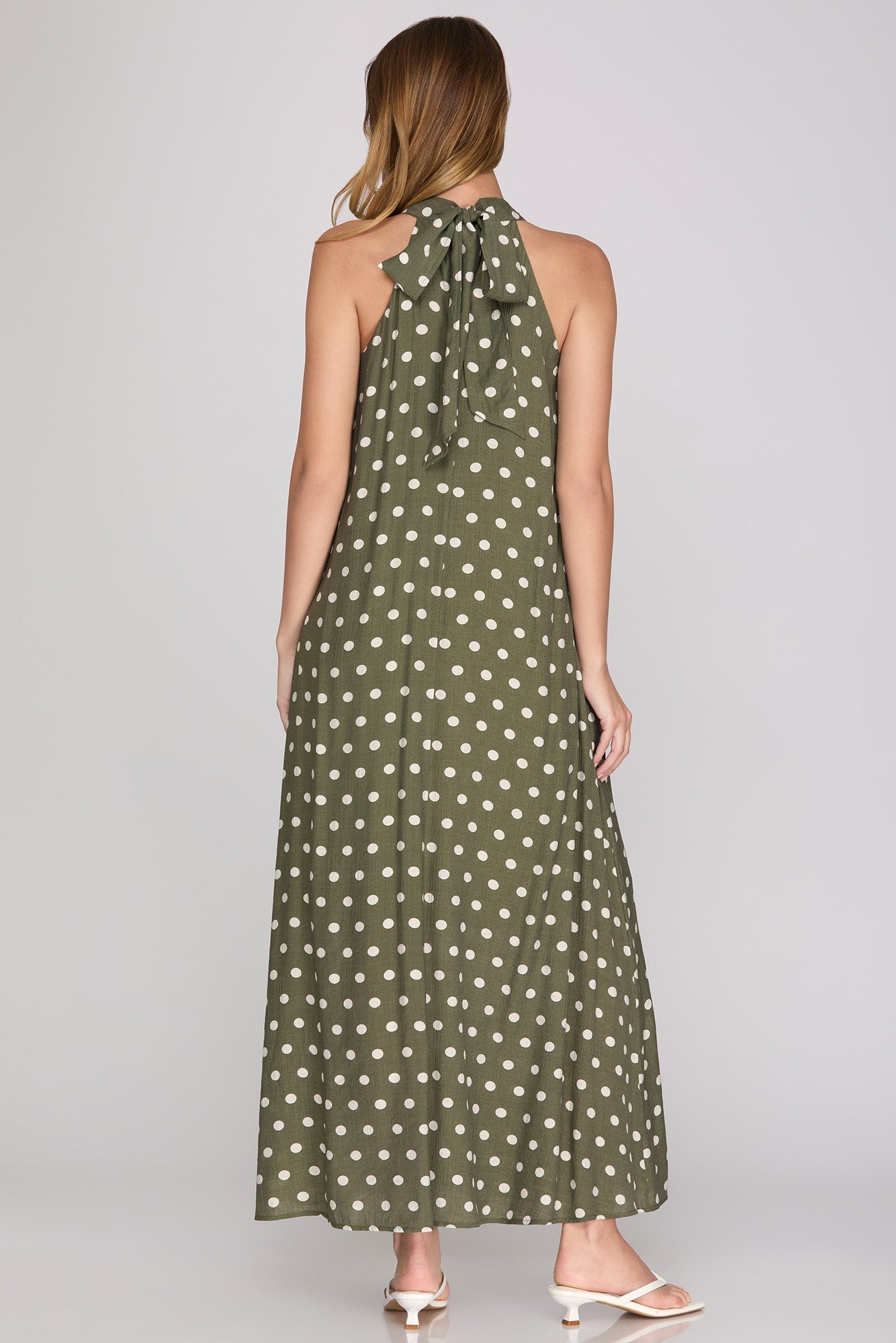 Solar Polka Dot Midi Dress
