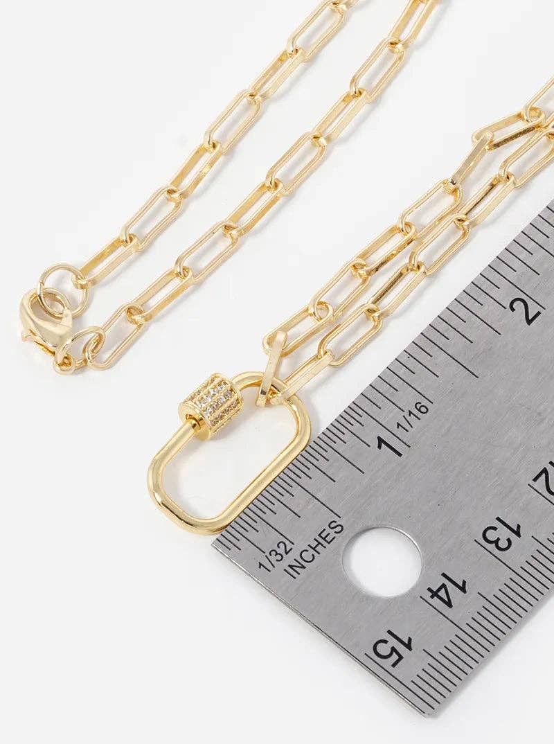 Yaral Carabiner Pendant Chain Necklace