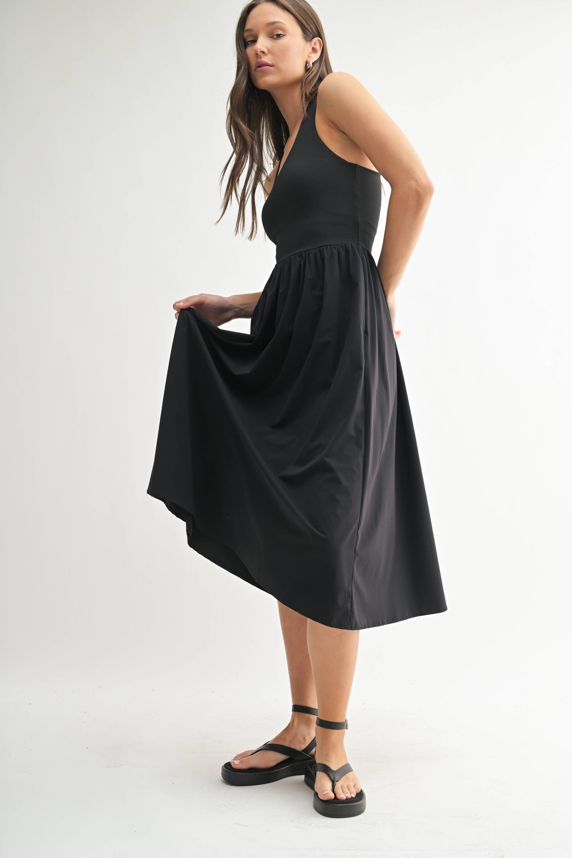 Bree Rib Tank Midi Dress