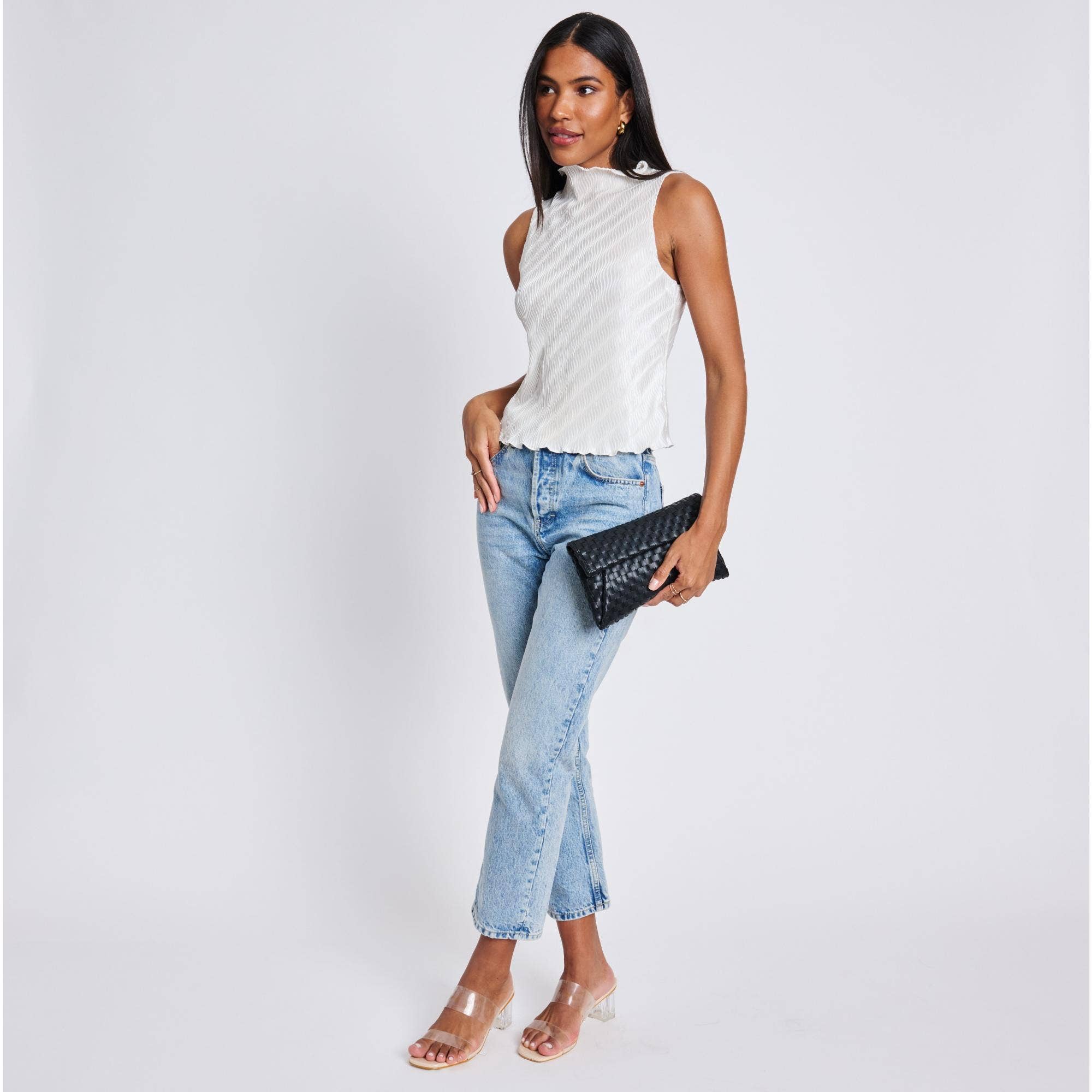 Priscilla Woven Clutch