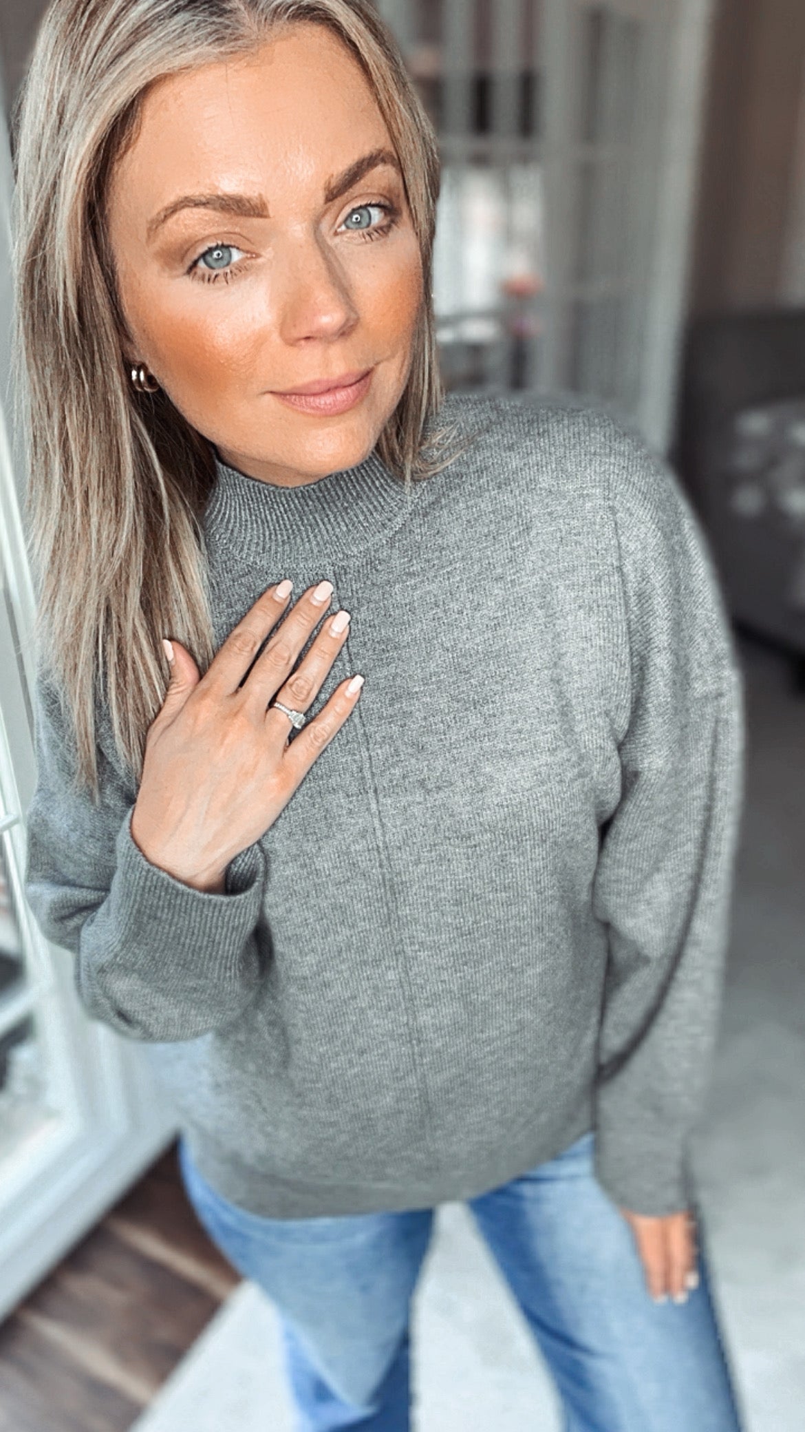 Stevens Mock Neck Sweater