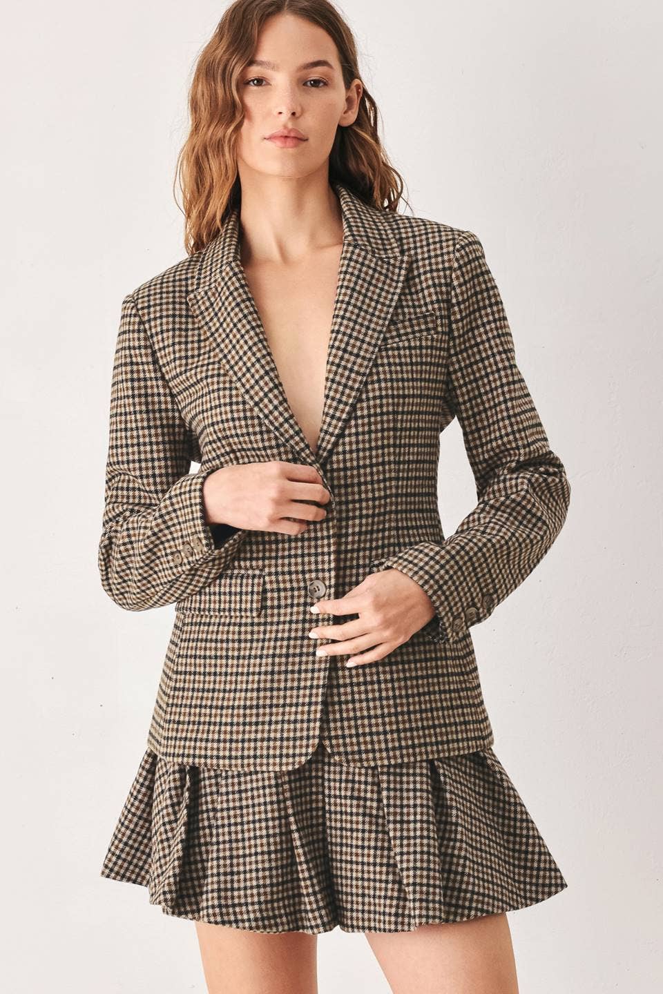Vayda Houndstooth Blazer