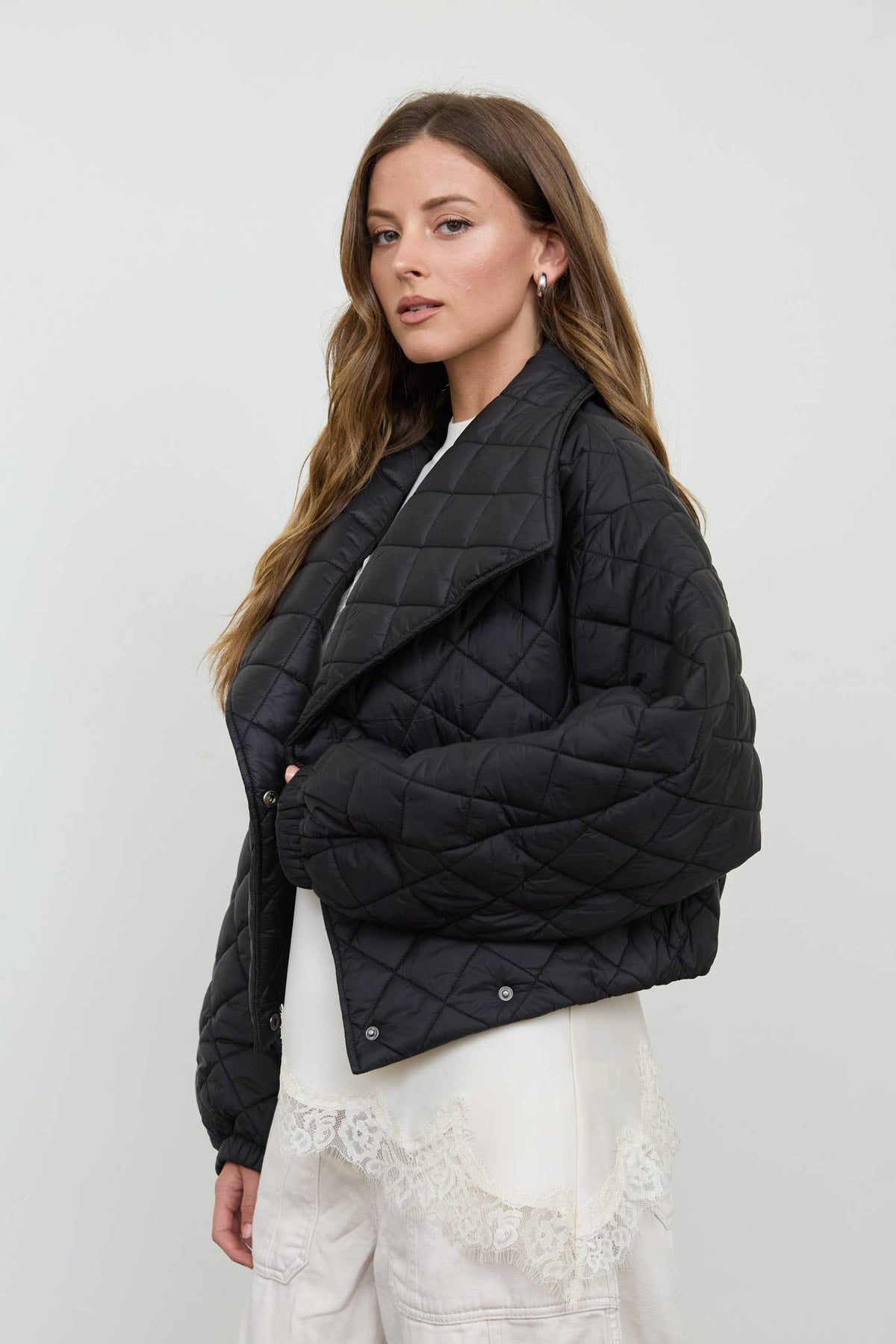 Rosie Quilted Crop Jacket PREORDER