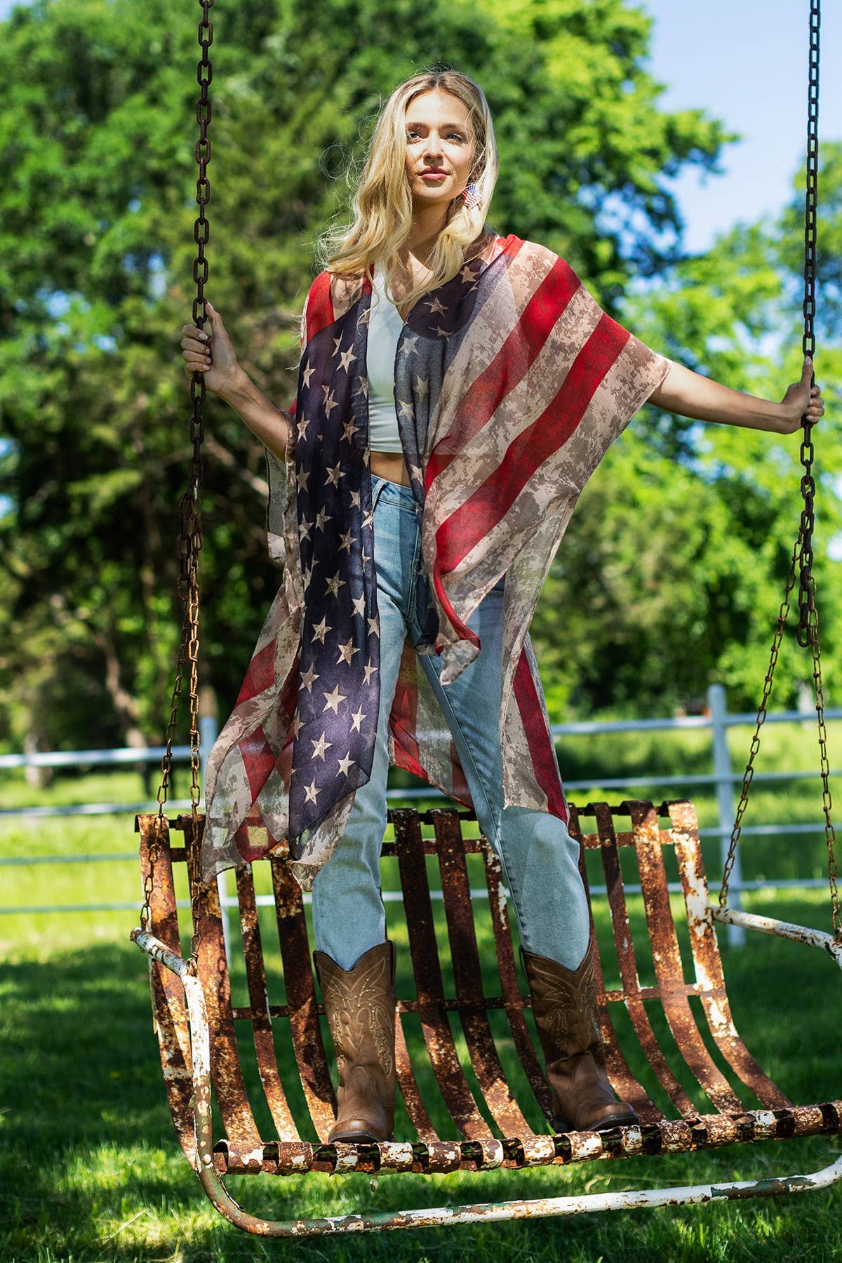 Soper Vintage Stars & Stripes Kimono