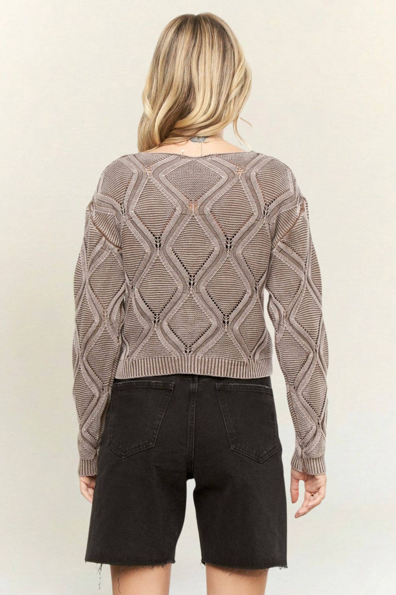 Joey Diamond Knit Sweater