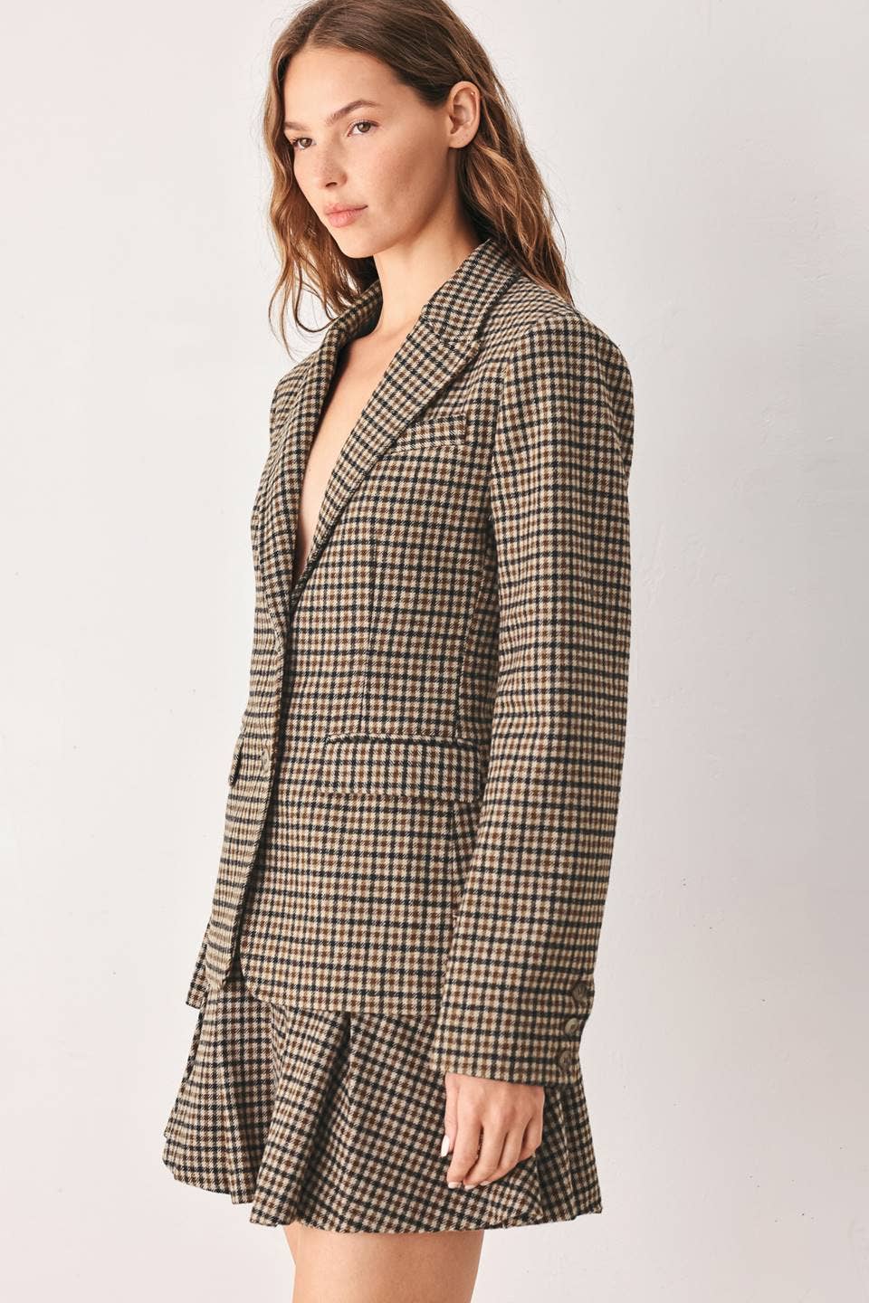 Vayda Houndstooth Blazer