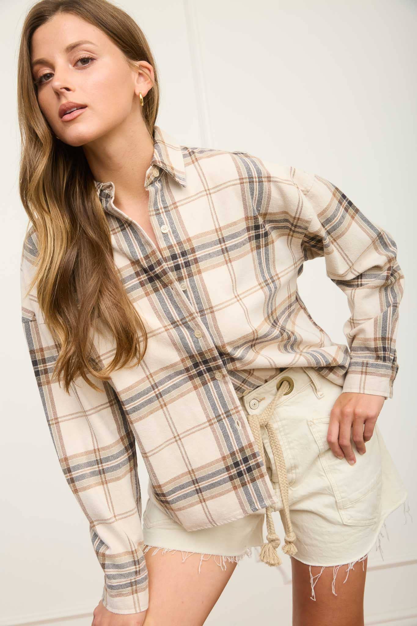 Suzie Plaid Button Down Shirt