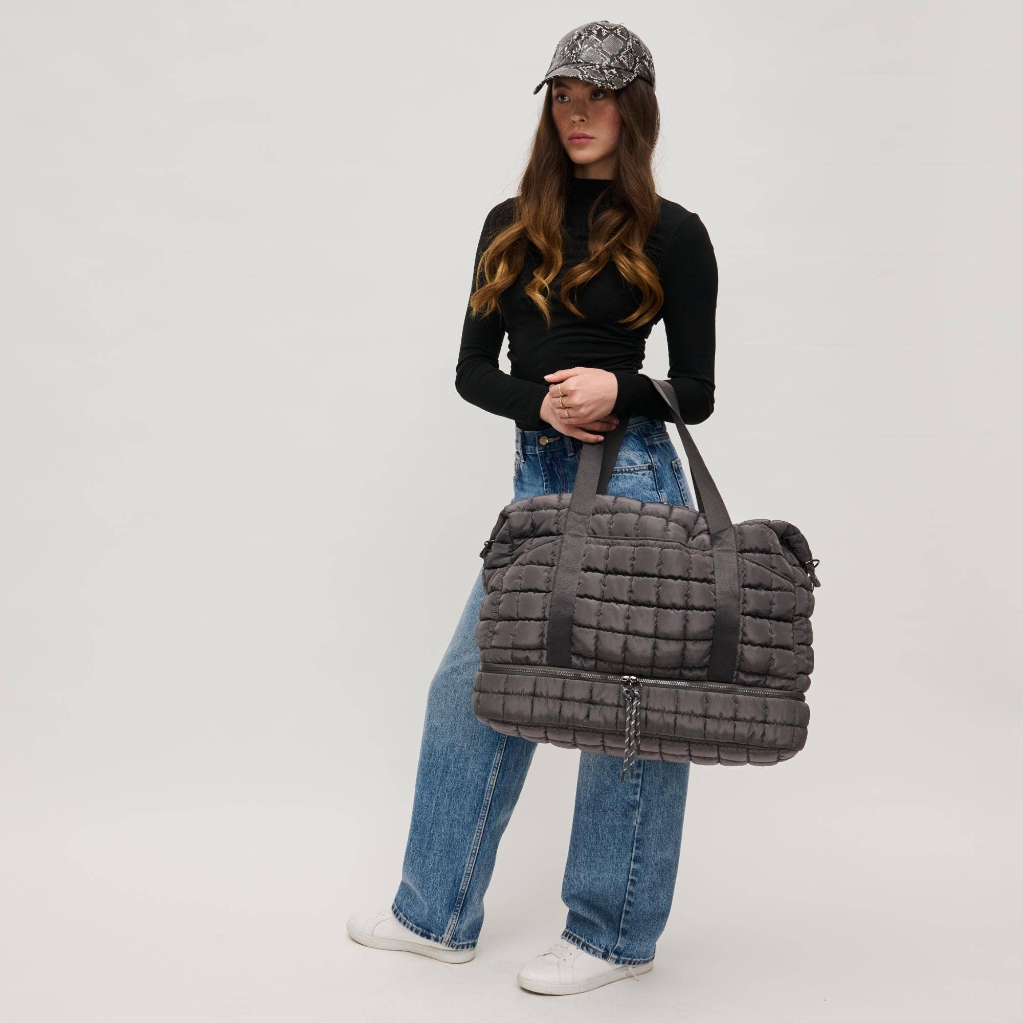 Globetrotter Quilted Nylon Puffer Travel Weekender (2 Colors!)