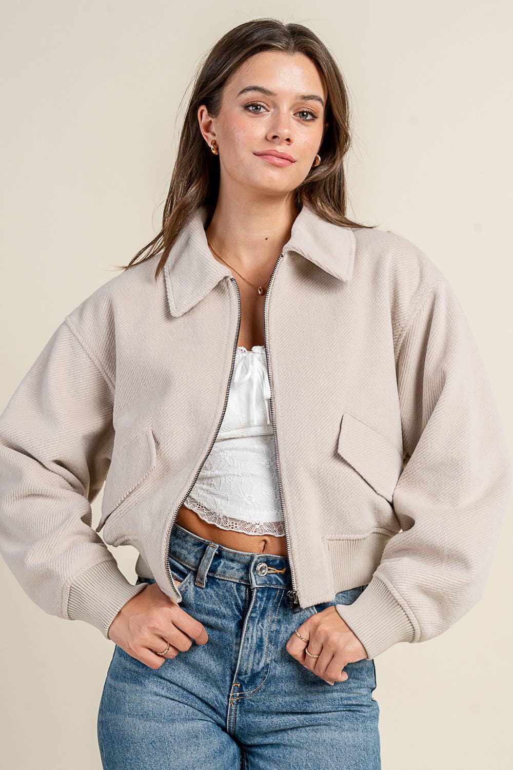 Sonja Suede Style Jacket