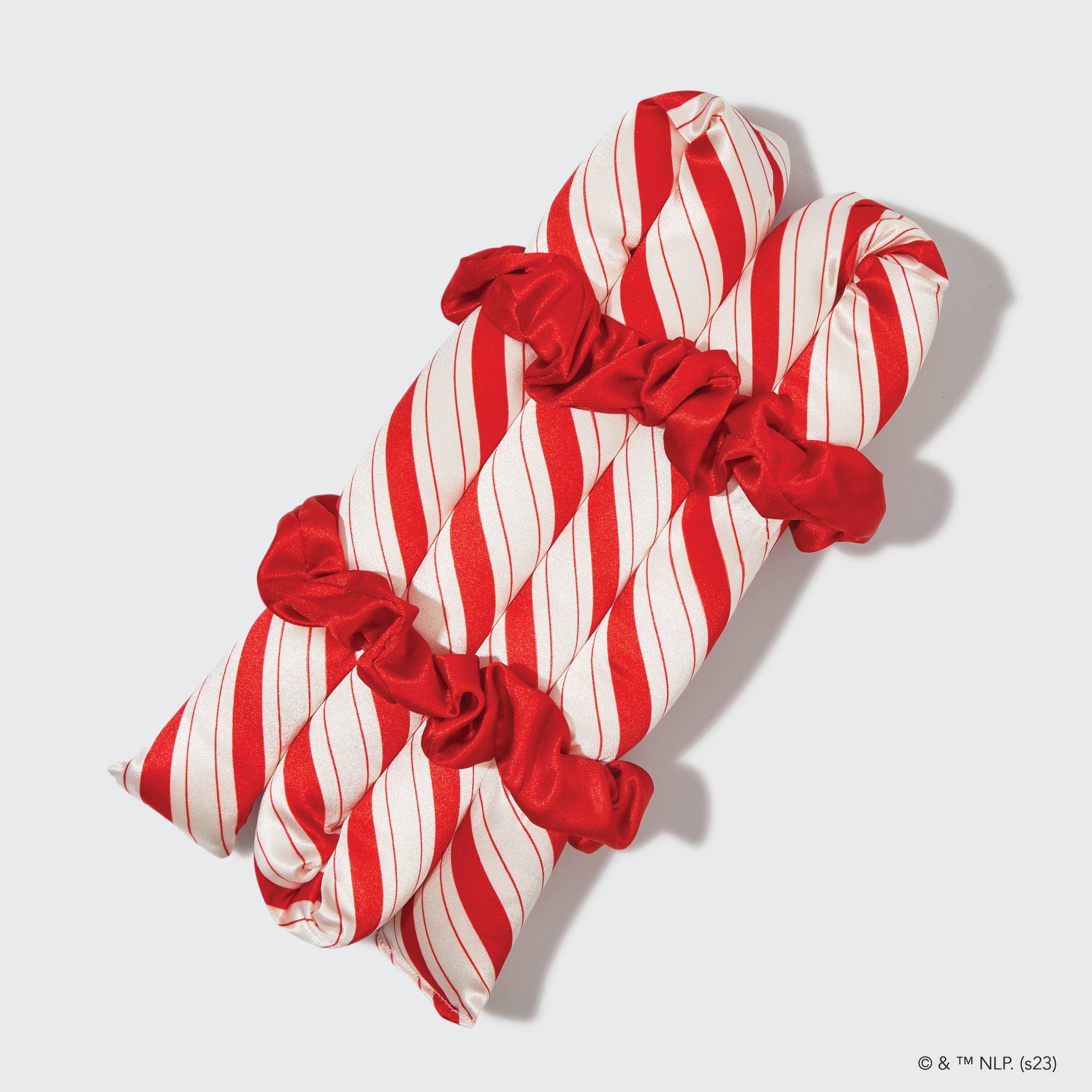 KITSCH Elf x kitsch Satin Heatless Set- Candy Cane