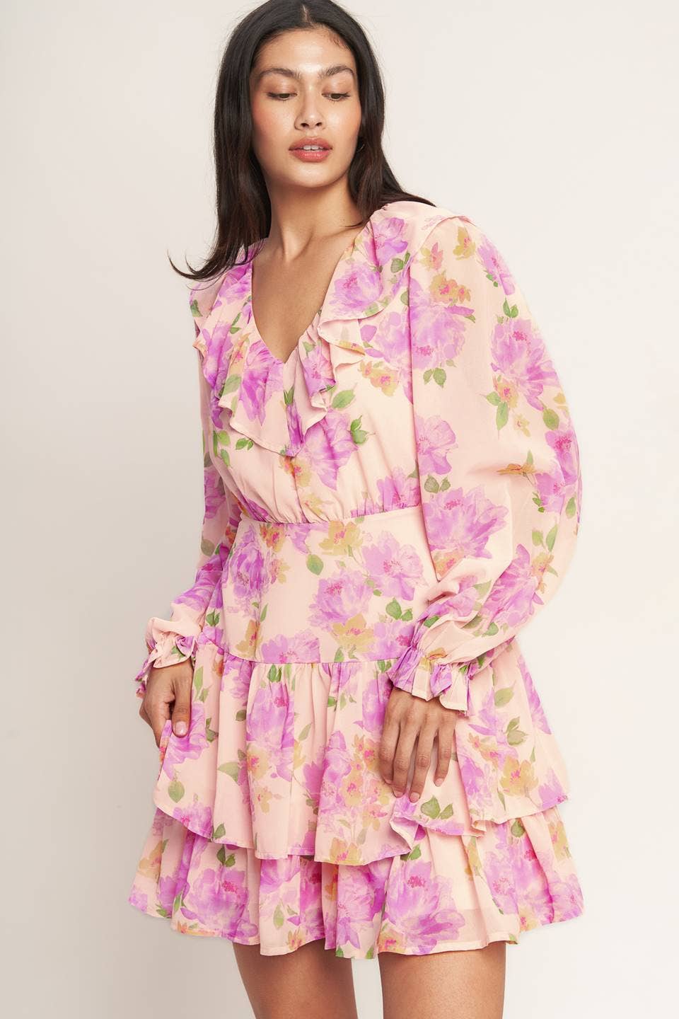 Teah Print Mini Dress