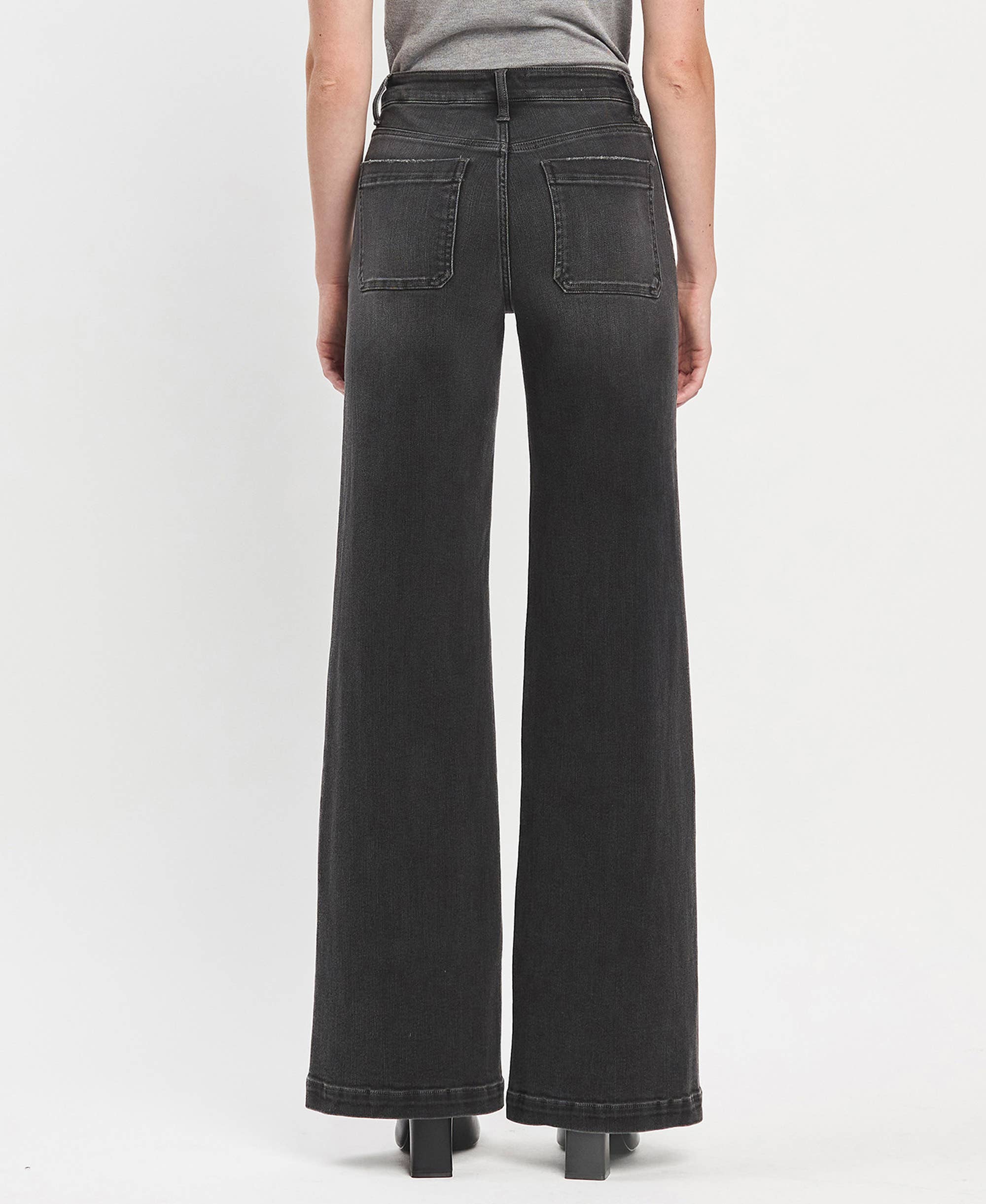 Vervet Rafferty High Rise Wide Trouser Jeans PREORDER