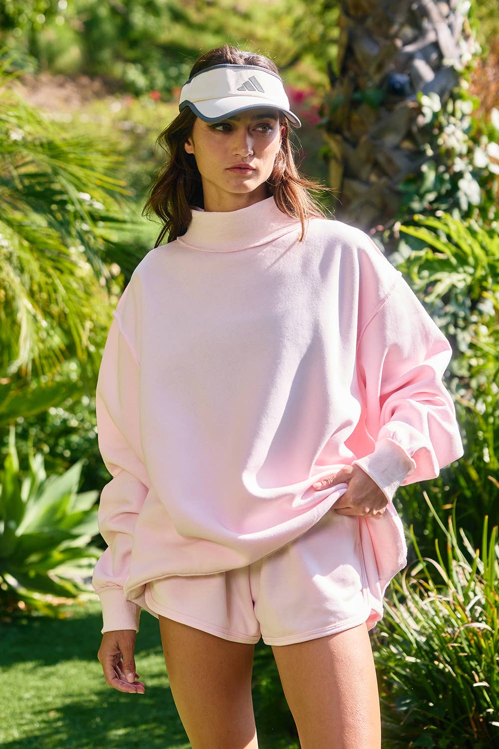 Vaughn Solid Reversible Mock Neck Sweatshirt PREORDER